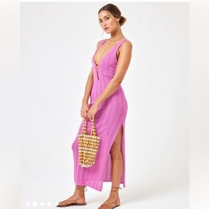 L*Space Tricia lightweight sweater knit dress in Rosebud size small